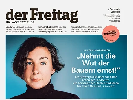 Cover der Freitag-Ausgabe 02/2024
