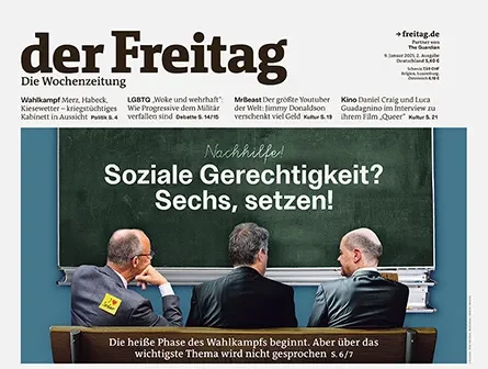 Cover der Freitag-Ausgabe 02/2025