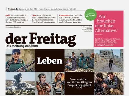 Cover der Freitag-Ausgabe 08/2016