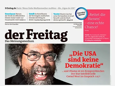 Cover der Freitag-Ausgabe 08/2019