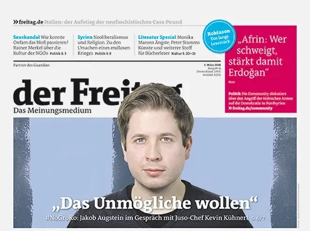 Cover der Freitag-Ausgabe 09/2018