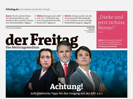 Cover der Freitag-Ausgabe 10/2016