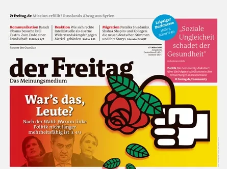 Cover der Freitag-Ausgabe 11/2016