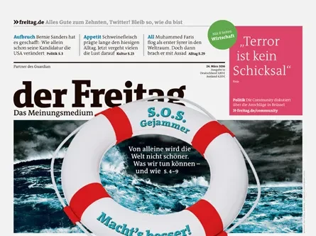 Cover der Freitag-Ausgabe 12/2016