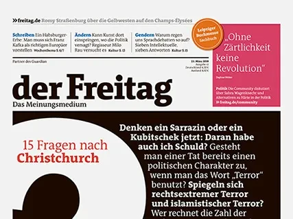 Cover der Freitag-Ausgabe 12/2019