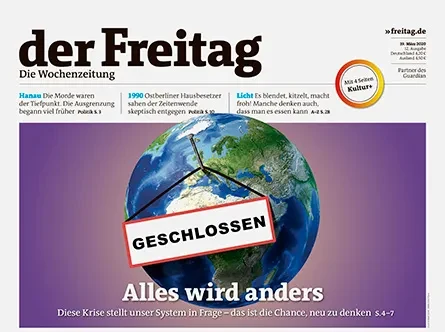 Cover der Freitag-Ausgabe 12/2020