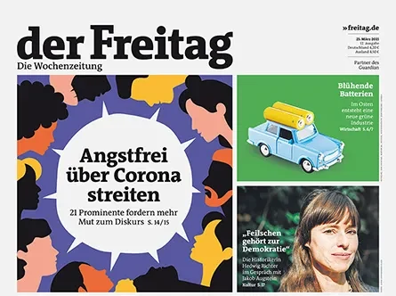 Cover der Freitag-Ausgabe 12/2021