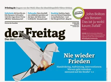 Cover der Freitag-Ausgabe 13/2018