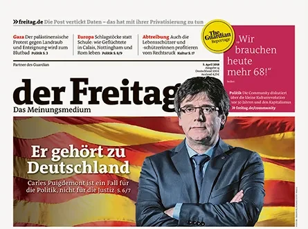 Cover der Freitag-Ausgabe 14/2018