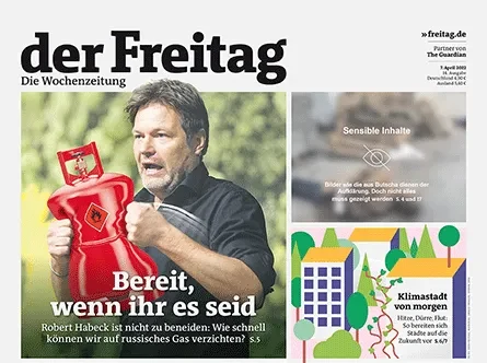 Cover der Freitag-Ausgabe 14/2022
