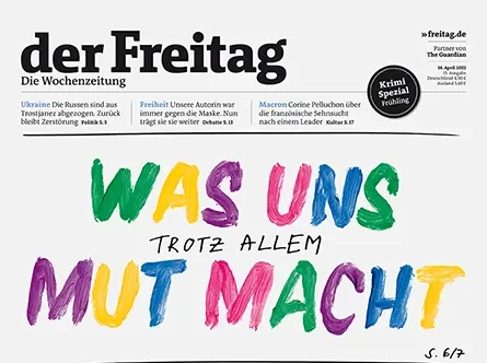 Cover der Freitag-Ausgabe 15/2022