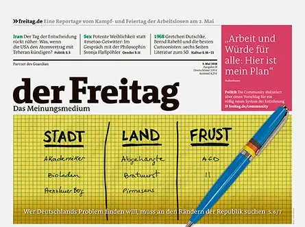 Cover der Freitag-Ausgabe 18/2018