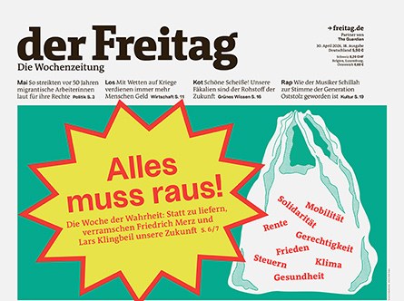 Cover der Freitag-Ausgabe 18/2026