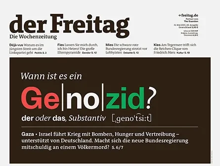 Cover der Freitag-Ausgabe 20/2025