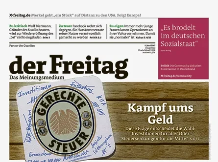 Cover der Freitag-Ausgabe 22/2017