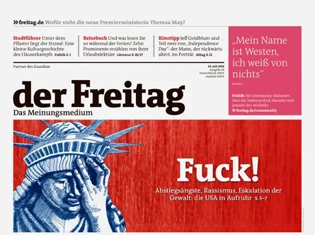 Cover der Freitag-Ausgabe 28/2016