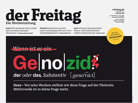 Cover der Freitag-Ausgabe 31/2025