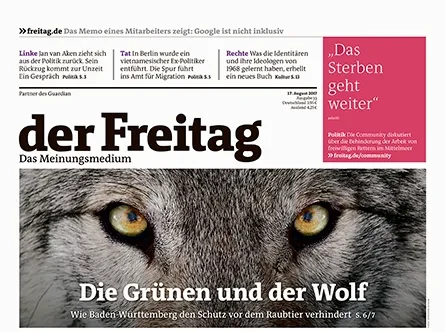 Cover der Freitag-Ausgabe 33/2017