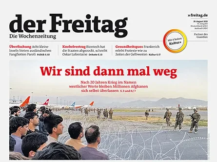 Cover der Freitag-Ausgabe 33/2021