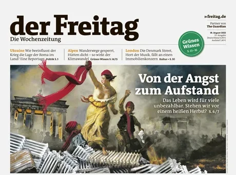 Cover der Freitag-Ausgabe 33/2022