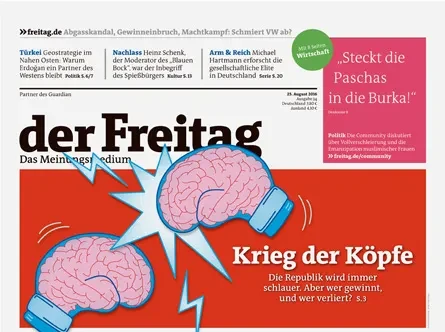 Cover der Freitag-Ausgabe 34/2016