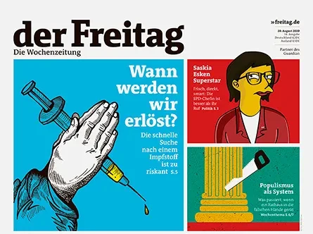 Cover der Freitag-Ausgabe 34/2020