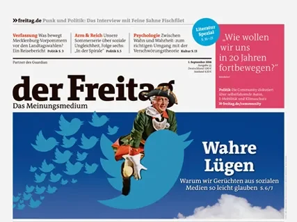 Cover der Freitag-Ausgabe 35/2016