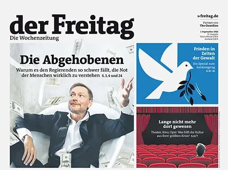 Cover der Freitag-Ausgabe 35/2022