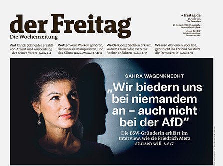 Cover der Freitag-Ausgabe 35/2026