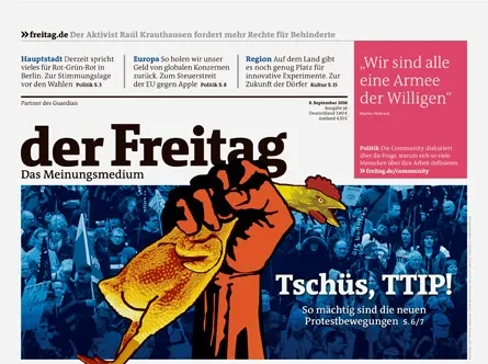 Cover der Freitag-Ausgabe 36/2016