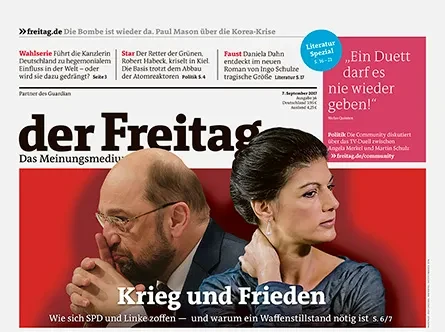 Cover der Freitag-Ausgabe 36/2017
