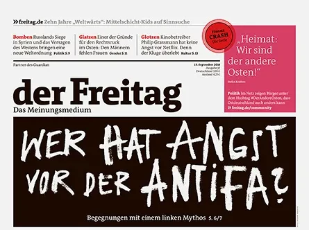 Cover der Freitag-Ausgabe 37/2018
