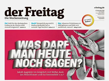 Cover der Freitag-Ausgabe 37/2019