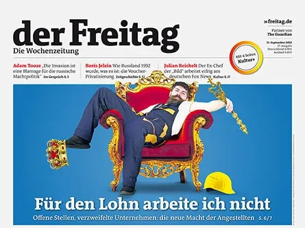 Cover der Freitag-Ausgabe 37/2022