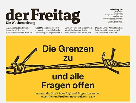 Cover der Freitag-Ausgabe 37/2024
