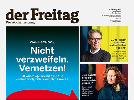 Cover der Freitag-Ausgabe 37/2026