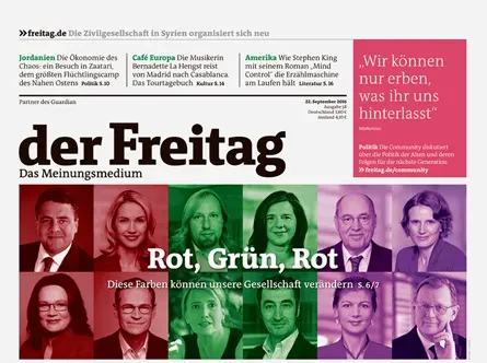 Cover der Freitag-Ausgabe 38/2016