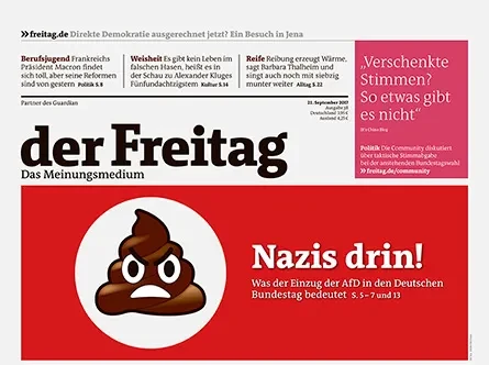 Cover der Freitag-Ausgabe 38/2017