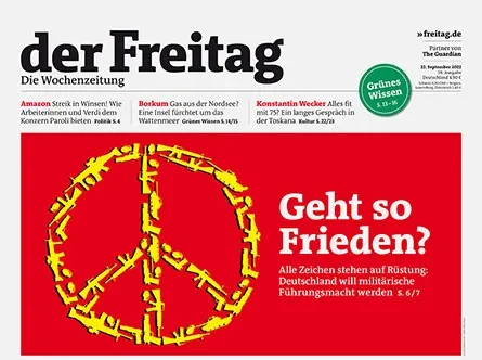 Cover der Freitag-Ausgabe 38/2022