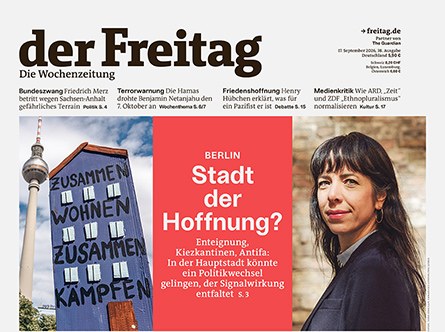 Cover der Freitag-Ausgabe 38/2026