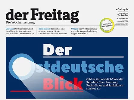 Cover der Freitag-Ausgabe 39/2022