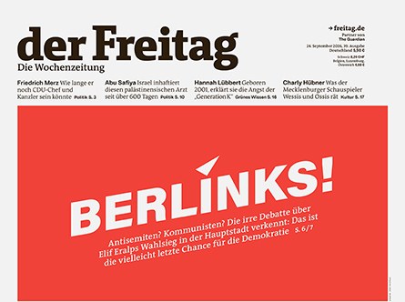 Cover der Freitag-Ausgabe 39/2026