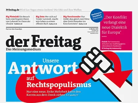 Cover der Freitag-Ausgabe 40/2017