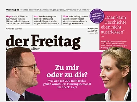 Cover der Freitag-Ausgabe 40/2018