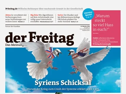 Cover der Freitag-Ausgabe 41/2016