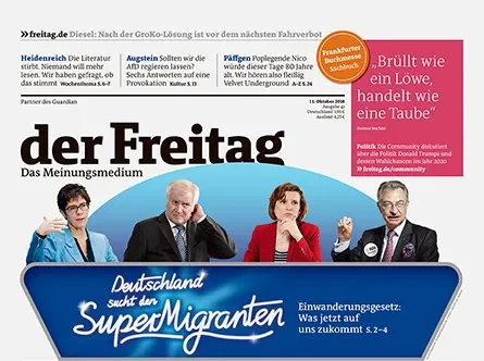 Cover der Freitag-Ausgabe 41/2018