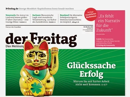 Cover der Freitag-Ausgabe 42/2016