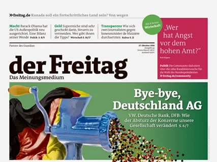 Cover der Freitag-Ausgabe 43/2016