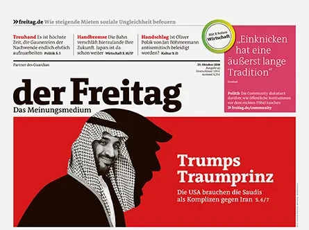 Cover der Freitag-Ausgabe 43/2018