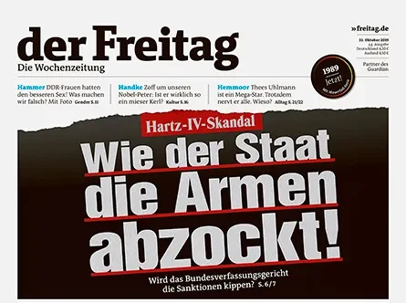 Cover der Freitag-Ausgabe 44/2019